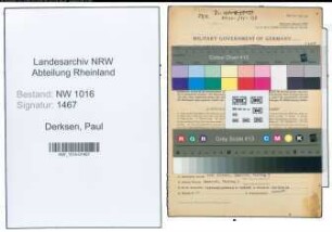 Entnazifizierung Paul Derksen , geb. 05.09.1894 (Kaufmann)