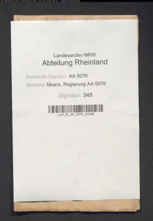 Armenrechnungen der reformierten Gemeine zu Friemersheim