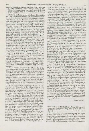 682 [Rezension] Crouch, James E., The origin and intention of the Colossian Haustafel