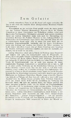 Vorwort: Zum Geleite