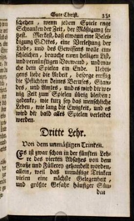 351-362, Dritte Lehr. Von dem unmäszigen Trinken