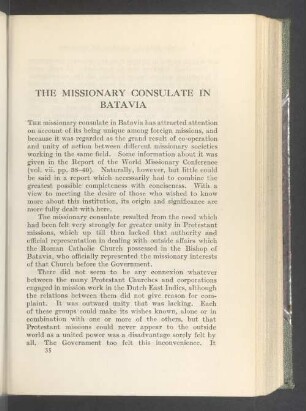 The missionary consulate in Batavia