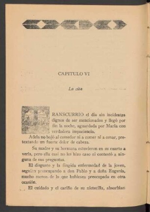 Capítulo VI - La cita