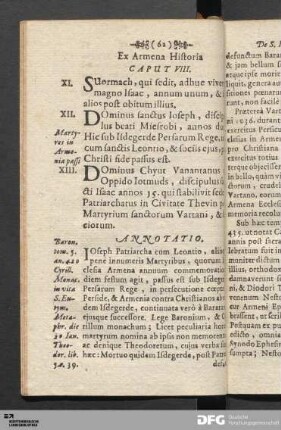 Ex Armena Historia Caput VIII.
