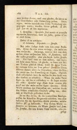 168-171, I. Sponsalia.