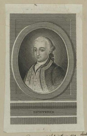 Bildnis des Magnus Gottfried Lichtwer