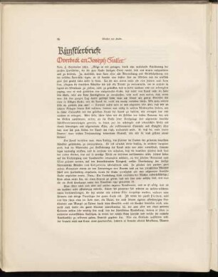Künstlerbriefe