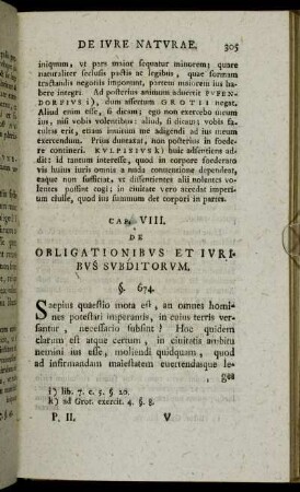 Cap. VIII. De Obligationibus Et Iuribus Subditorum