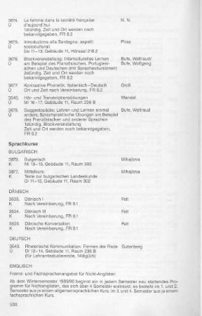 Studium generale/Sprachkurse/Kontaktstudien