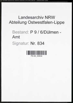 Heiratsregister Standesamt Dülmen-Amt