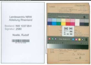 Entnazifizierung Rudolf Noelle , geb. 05.05.1897 (Arbeiter)