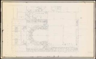 Nationaltheater, München: Grundriss Balkon 1:100