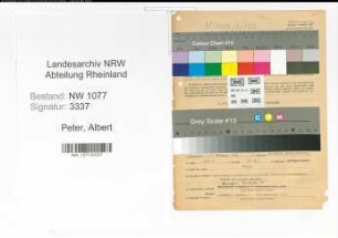 Entnazifizierung Albert Peter , geb. 07.02.1898 (Polizist)