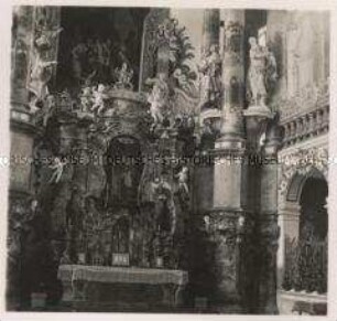 Steingaden, Wallfahrtskirche zum Gegeißelten Heiland auf der Wies, Altar