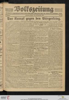 Volkszeitung : Tageszeitung für die werktätige Bevölkerung des ganzen badischen Unterlandes (Bezirke Heidelberg bis Wertheim)