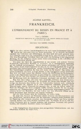 3: Frankreich : L'enseignement du dessin en France et à Paris