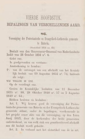 Vierde hoofdstuk. Bespalingen van verschillenden aard