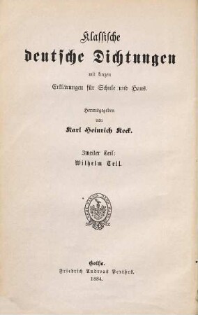 Schillers Wilhelm Tell