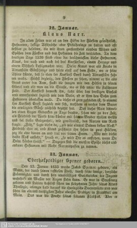 12. Januar. Klaus Narr