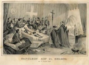 Grafik "Napoleon auf St. Helena"
