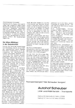 Der ältere Mitbürger in der Gemeinschaft