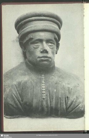 [Selbstbildnis des Conrad von Einbeck im Chor des nördlichen Seitenschiffes der Moritzkirche]