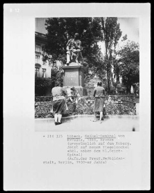 Lübeck, Denkmal für Emanuel Geibel