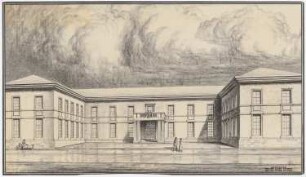 Haus des Reichspropagandaministers Joseph Goebbels, Berlin-Mitte: Entwurf Perspektivische Ansicht