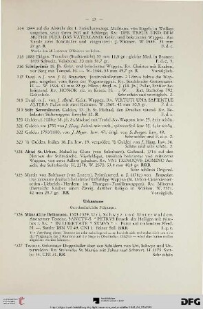 Urkantone (Nr. 326-338)