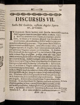 43-49, Discursus VII