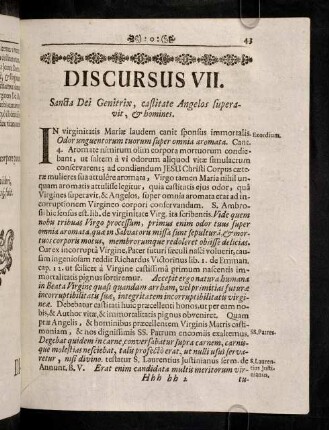 43-49, Discursus VII