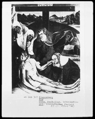 Altar in geschlossenem Zustand: Leidensgeschichte Christi — Kreuzabnahme