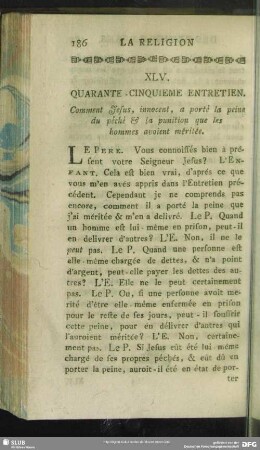 XLV. Quarante-Cinquieme Entretien