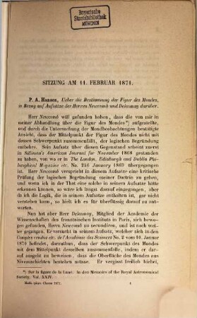 Berichte über die Verhandlungen der Königlich-Sächsischen Gesellschaft der Wissenschaften zu Leipzig, Mathematisch-Physische Klasse. 23, 23. 1871