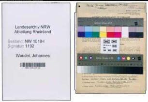 Entnazifizierung Johannes Wandel , geb. 19.09.1901 (Lehrer)