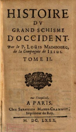 Histoire Du Grand Schisme D'Occident, 2