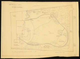 Garten Hans Maier, Schwenningen: Lageplan mit Gartenplan 1:100