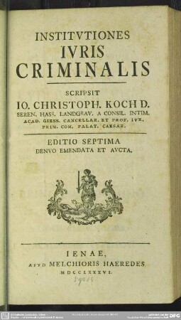 Institutiones Iuris Criminalis