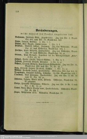 Veränderungen, welche während des Druckes eingetreten sind
