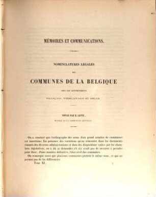 Bulletin de la Commission Centrale de Statistique. 11. 1869