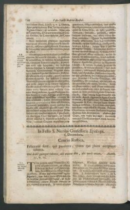 In Festo S. Nicolai Confessoris Episcopi, 6. Decembris