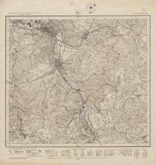 7521 (alte Nr.: 110) Reutlingen, Topographische Karte des Königreichs Württemberg im Maßstabe 1:25000