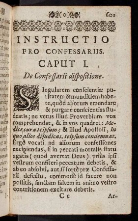 601-611, Caput I - III