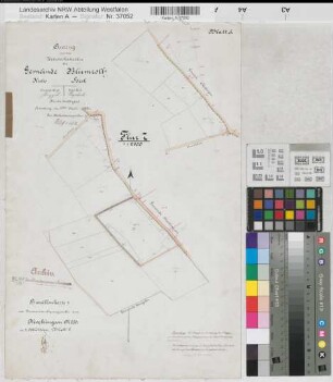 Meckingsen (Soest), Zusammenlegung Meckingsen, Bl.5 Brouillonkarte I Blumroth Flur 7