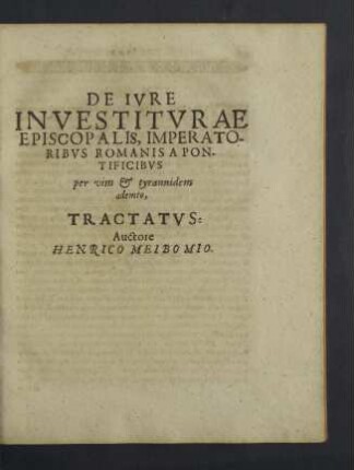 De Iure Investiturae Episcopalis