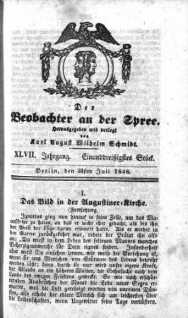 31. Stueck, 31. Juli 1848