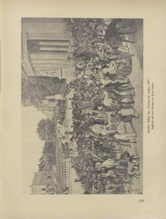 Parade Unter den Linden im Jahre 1837