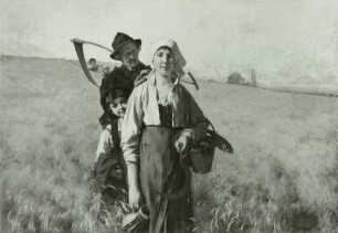 Heimkehrende Landarbeiterfamilie