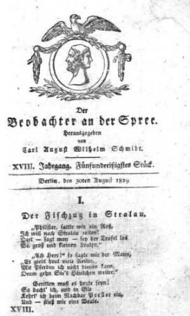 35. Stueck, 30. August 1819