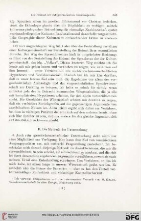 B. Die Methode der Untersuchung